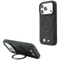 Etui BMW Kevlar Ring Stand 360 MagSafe do iPhone 18 Pro / 17 Pro czarny