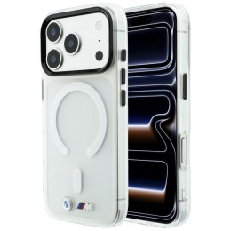 Etui BMW M IML Frosted Metal Logo & Trims MagSafe do iPhone 18 Pro / 17 Pro przezroczysty