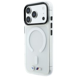 Etui BMW M IML Frosted Metal Logo & Trims MagSafe do iPhone 18 Pro / 17 Pro przezroczysty