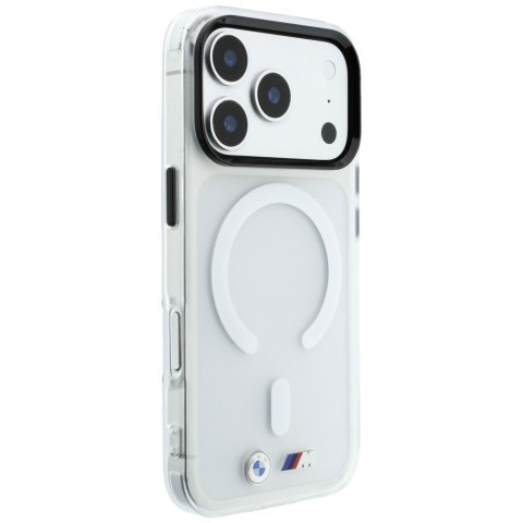 Etui BMW M IML Frosted Metal Logo & Trims MagSafe do iPhone 18 Pro / 17 Pro przezroczysty