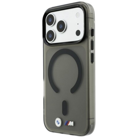 Etui BMW M IML Frosted Metal Logo & Trims MagSafe do iPhone 18 Pro Max / 17 Pro Max czarny