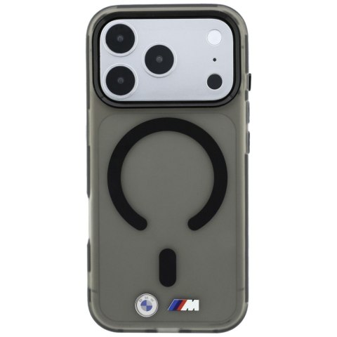 Etui BMW M IML Frosted Metal Logo & Trims MagSafe do iPhone 18 Pro Max / 17 Pro Max czarny