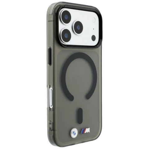 Etui BMW M IML Frosted Metal Logo & Trims MagSafe do iPhone 18 Pro Max / 17 Pro Max czarny