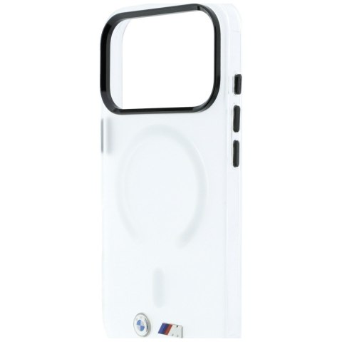 Etui BMW M IML Frosted Metal Logo & Trims MagSafe do iPhone 18 Pro Max / 17 Pro Max przezroczysty