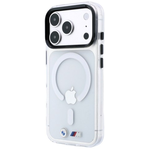 Etui BMW M IML Glossy Metal Logo & Trims MagSafe do iPhone 18 Pro Max / 17 Pro Max przezroczysty