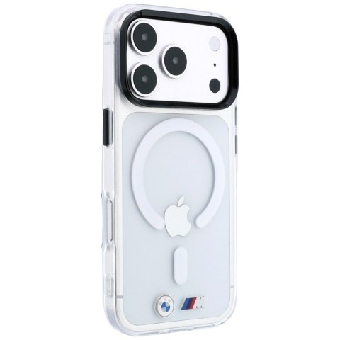 Etui BMW M IML Glossy Metal Logo & Trims MagSafe do iPhone 18 Pro Max / 17 Pro Max przezroczysty