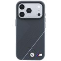 Etui BMW M Tire Track with Silver Line MagSafe do Iphone 18 Pro/ 17 Pro antracytowy