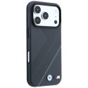 Etui BMW M Tire Track with Silver Line MagSafe do Iphone 18 Pro/ 17 Pro antracytowy