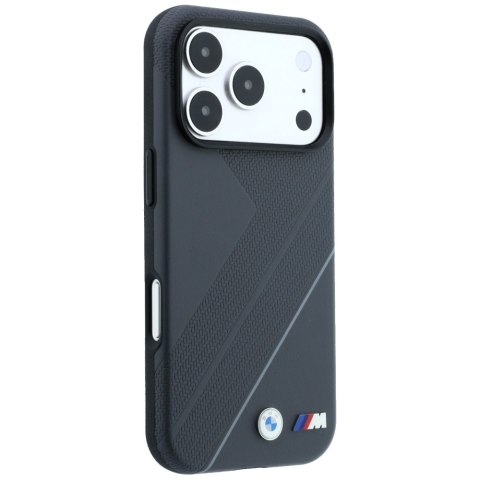 Etui BMW M Tire Track with Silver Line MagSafe do Iphone 18 Pro/ 17 Pro antracytowy