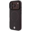 Etui BMW Sign Frosted IML & Metal Logo MagSafe do iPhone 18 Pro / 17 Pro burgundowy