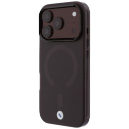 Etui BMW Sign Frosted IML & Metal Logo MagSafe do iPhone 18 Pro / 17 Pro burgundowy