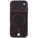 Etui BMW Sign Frosted IML & Metal Logo MagSafe do iPhone 18 Pro / 17 Pro burgundowy