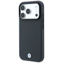 Etui BMW Kevlar Metal Logo MagSafe do iPhone 18 Pro / 17 Pro antracytowy