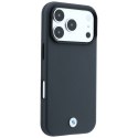 Etui BMW Kevlar Metal Logo MagSafe do iPhone 18 Pro / 17 Pro antracytowy