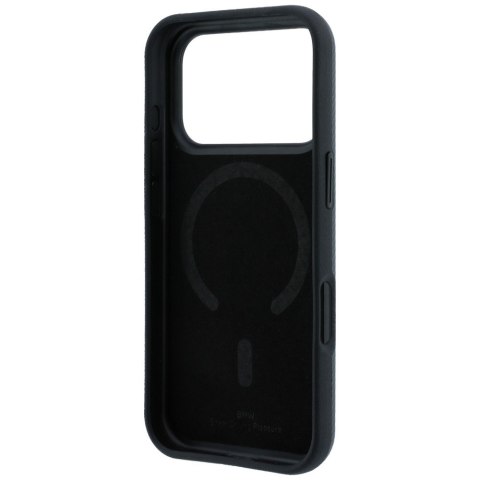 Etui BMW Kevlar Metal Logo MagSafe do iPhone 18 Pro / 17 Pro antracytowy