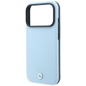 Etui BMW Kevlar Metal Logo MagSafe do iPhone 18 Pro / 17 Pro niebieski