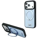 Etui BMW Kevlar Ring Stand 360 MagSafe do iPhone 18 Pro / 17 Pro niebieski