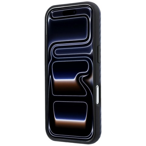 Etui BMW M Carbon Printed Ring MagSafe do iPhone 18 Pro / 17 Pro granatowy
