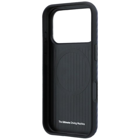 Etui BMW M Carbon Printed Ring MagSafe do iPhone 18 Pro Max / 17 Pro Max granatowy