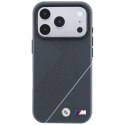 Etui BMW M Tire Track with Silver Line MagSafe do Iphone 18 Pro Max / 17 Pro Max antracytowy