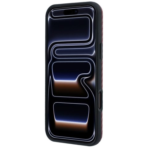 Etui BMW M Carbon Printed Ring MagSafe do iPhone 18 Pro / 17 Pro czerwony