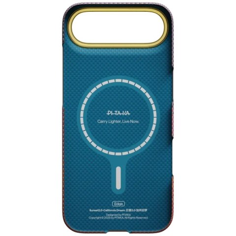 Etui PITAKA Edge Case California Dream 02 do iPhone Air sunset