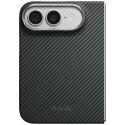 Etui PITAKA Edge Case MagSafe do iPhone Duo czarno-szary