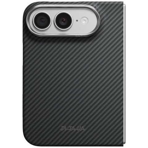 Etui PITAKA Edge Case MagSafe do iPhone Duo czarno-szary