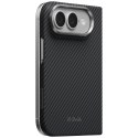 Etui PITAKA Edge Case MagSafe do iPhone Duo czarno-szary