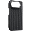 Etui PITAKA Edge Case MagSafe do iPhone Duo czarno-szary