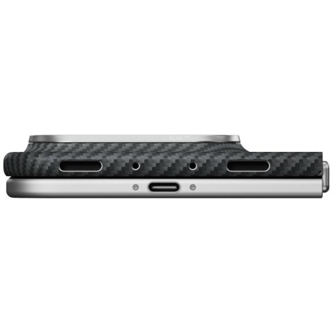 Etui PITAKA Edge Case MagSafe do iPhone Duo czarno-szary