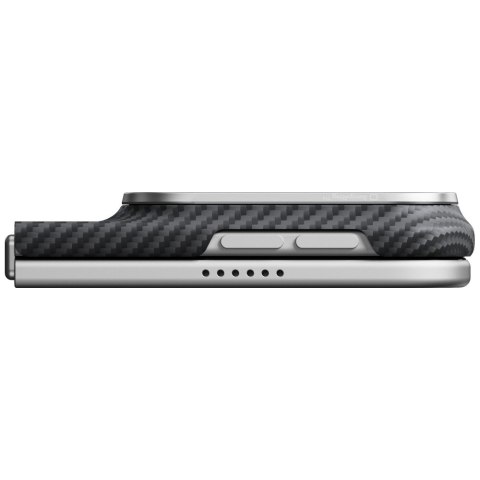 Etui PITAKA Edge Case MagSafe do iPhone Duo czarno-szary
