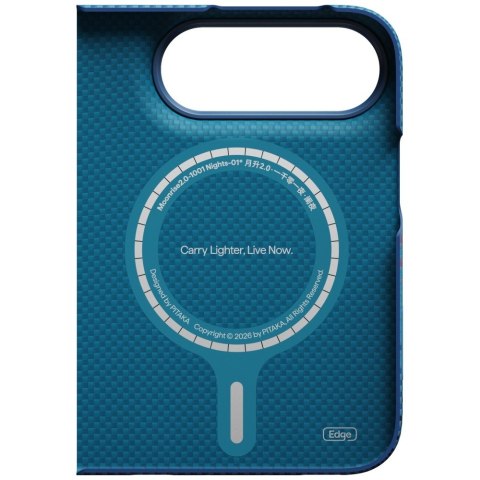 Etui PITAKA Edge Case Nights Midnight 01 MagSafe do iPhone Duo moonrise