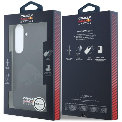 Etui Red Bull Meshed Debossed Bull MagSafe do Samsung Galaxy S26 FE granatowy