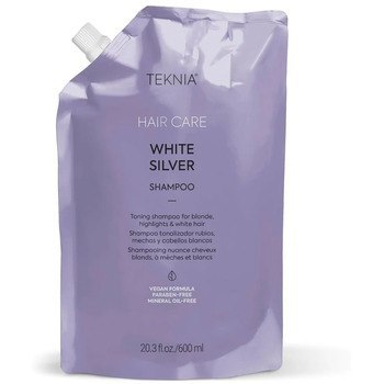 Teknia White Silver Shampoo Refill - platinum blonde and grey hair