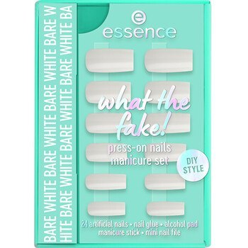 What the Fake! Press-On 04 Bare White - Sada s umělými nehty