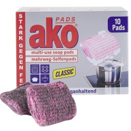 Ako Classic Pads Nawilżone Gąbki Czyszczące 10 szt.