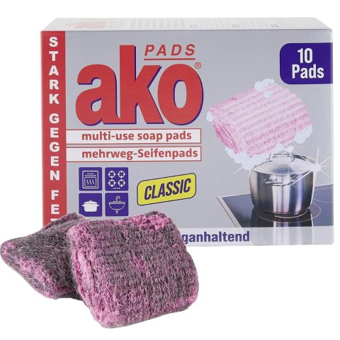 Ako Classic Pads Nawilżone Gąbki Czyszczące 10 szt.