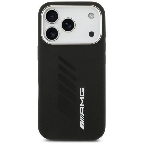 Etui AMG Silicone Oversize Rhombs MagSafe do iPhone 18 Pro / 17 Pro czarny