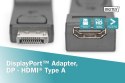 Adapter Displayport 1080p 60Hz FHD Typ DP/HDMI A M/Ż czarny