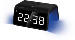 Cyfrowy zegar z budzikiem i bezprzewodową ładowarka SDC 7900QI