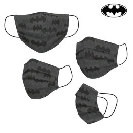 Maska higieniczna materiałowa wielokrotnego użytku Batman Dziecięcy Szary