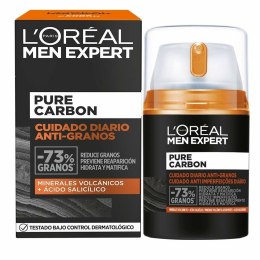Krem Oczyszczający L'Oreal Make Up Men Expert Pure Carbon Nawilżający Matujący Przeciwtrądzikowy (50 ml)