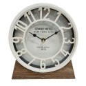 Stolné hodiny Versa Biały Drewno MDF (20 x 20 x 6 cm) (Ø 20 cm)