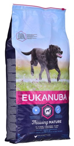 EUKANUBA Thriving Mature Large Breed - sucha karma dla psów dojrzałych, ras dużych, z kurczakiem - 15kg