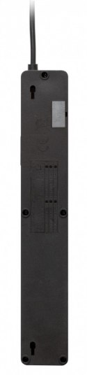 Listwa przeciwprzepięciowa ZX 510, 1L, 1,5m, czarna
