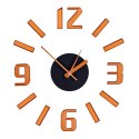 Zegar Ścienny Naklejka ABS Ø 35 cm - Srebrzysty