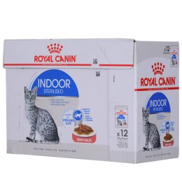 ROYAL CANIN FHN Indoor w sosie - mokra karma dla kota dorosłego - 12x85g