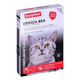 BEAPHAR - obroża na kleszcze refleksyjna dla kociąt i kotów - 35cm