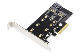 Karta rozszerzeń (Kontroler) M.2 NGFF/NVMe SSD PCIe 3.0 x4 SATA 80, 60, 42, 30 mm
